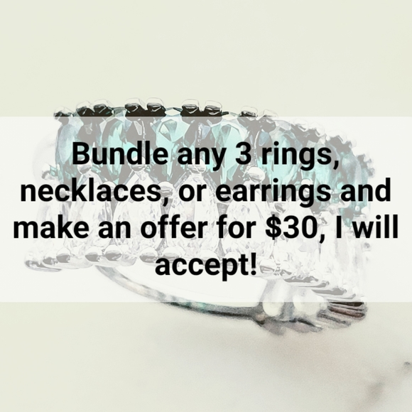 Baguette Sapphire Pink Blue Clear Gemstone Gold Ring Size 6.5 - Picture 10 of 11